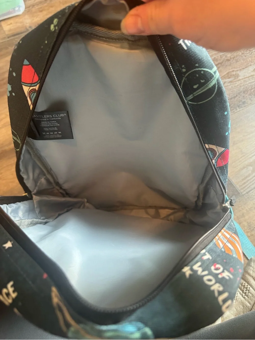 Kids outer space planets school travel backpack 15” by 11”